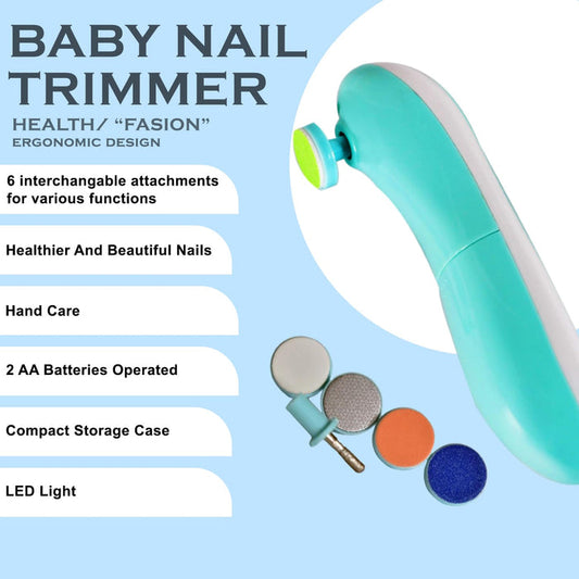 Baby Nail Trimmer / Clippers | 6 Grinding Head (Multi Color / 1 Pc / )
