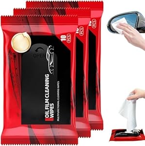 Car Glass Oil Film Removal Wipes, Automotive Oil Film Cleaning Wipes 10 pcs