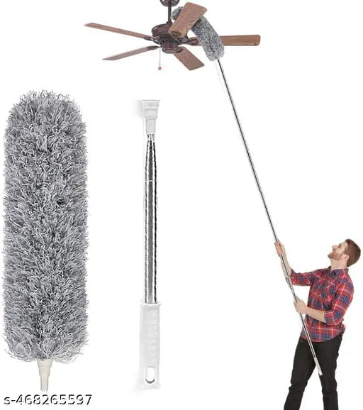 Fan Cleaning Mop Microfiber Duster with Extension Pole Extra Long 100 inches
